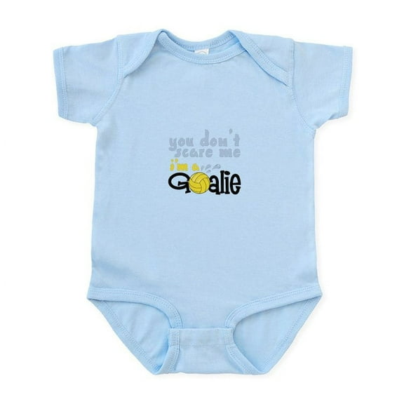 CafePress - You Dont Scare Me Im A Goalie Body Suit - Baby Light Bodysuit, Size Newborn - 24 Months
