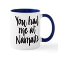 thumbnail image 1 of CafePress - You Had Me At Namaste - 11 oz Ceramic Mug - Novelty Coffee Tea Cup, 1 of 4