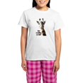 thumbnail image 1 of CafePress - You Looking At Me? Giraffe Pajamas - Women's Short Sleeve Print T-Shirt and Pants Light Cotton Pajama Set, 1 of 7