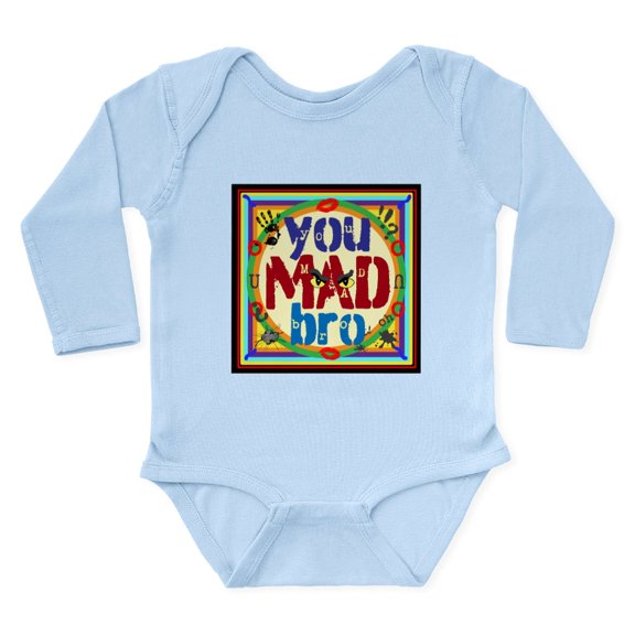 CafePress - You MAD Bro Body Suit - Long Sleeve Cotton Baby Bodysuit