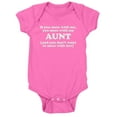 thumbnail image 1 of CafePress - You Mess With My Aunt - Cute Infant Bodysuit Baby Romper, 1 of 1