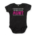 thumbnail image 1 of CafePress - You Mess With My Aunt - Cute Infant Bodysuit Baby Romper, 1 of 1