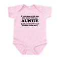thumbnail image 1 of CafePress - You Mess With My Auntie Body Suit - Baby Light Bodysuit, Size Newborn - 24 Months, 1 of 4