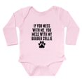 thumbnail image 1 of CafePress - You Mess With My Border Collie Body Suit - Long Sleeve Cotton Baby Bodysuit, 1 of 4