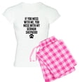 thumbnail image 1 of CafePress - You Mess With My German Shepherd Pajamas - Women's Light Pajamas, 1 of 4