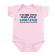 thumbnail image 1 of CafePress - You Mess With My Godfather Baby Light Bodysuit - Baby Light Bodysuit, Size Newborn - 24 Months, 1 of 4