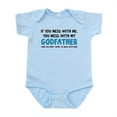 thumbnail image 1 of CafePress - You Mess With My Godfather Baby Light Bodysuit - Baby Light Bodysuit, Size Newborn - 24 Months, 1 of 4