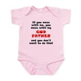 thumbnail image 1 of CafePress - You Mess With My Godfather Body Suit - Baby Light Bodysuit, Size Newborn - 24 Months, 1 of 4
