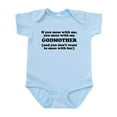 thumbnail image 1 of CafePress - You Mess With My Godmother Body Suit - Baby Light Bodysuit, Size Newborn - 24 Months, 1 of 4