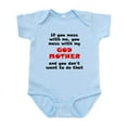 thumbnail image 1 of CafePress - You Mess With My Godmother Body Suit - Baby Light Bodysuit, Size Newborn - 24 Months, 1 of 4