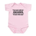 thumbnail image 1 of CafePress - You Mess With My Grandpa Body Suit - Baby Light Bodysuit, Size Newborn - 24 Months, 1 of 4