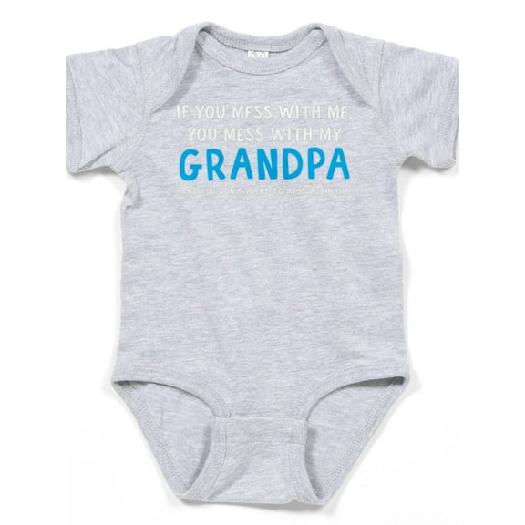 CafePress - You Mess With My Grandpa - Cute Infant Bodysuit Baby Romper