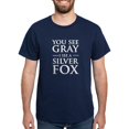 thumbnail image 1 of CafePress - You See Gray, I See A Silver Fox T Shirt - Men's Classic Graphic Cotton T-Shirt, 1 of 4