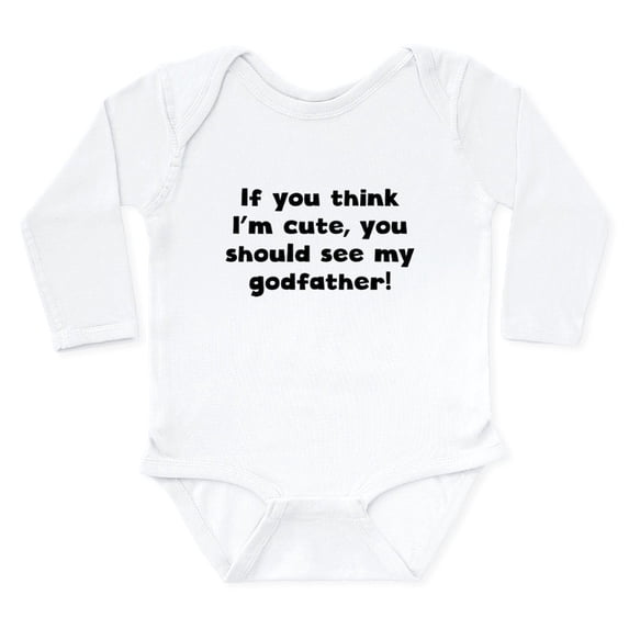 CafePress - You Should See My Godfather Body Suit - Long Sleeve Cotton Baby Bodysuit