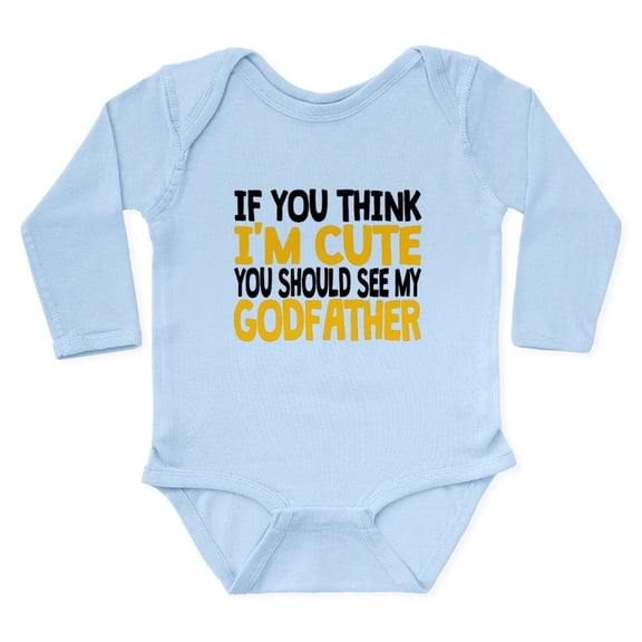 CafePress - You Should See My Godfather Body Suit - Long Sleeve Cotton Baby Bodysuit