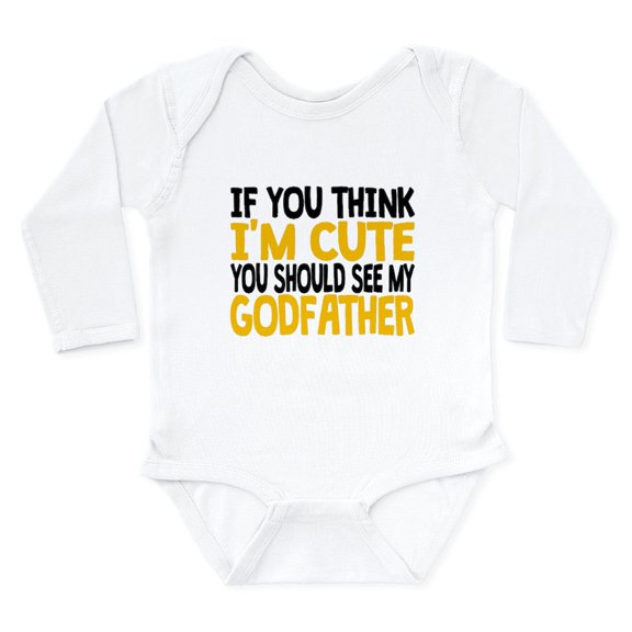 CafePress - You Should See My Godfather Body Suit - Long Sleeve Cotton Baby Bodysuit