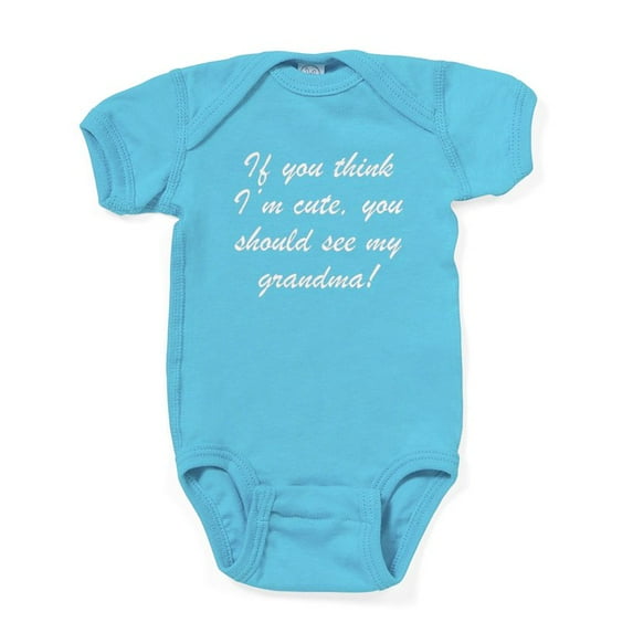 CafePress - You Should See My Grandma - Cute Infant Bodysuit Baby Romper - Size Newborn - 24 Months