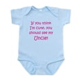 thumbnail image 1 of CafePress - You Should See My Uncle (Pink Infant Bodysuit - Baby Light Bodysuit, Size Newborn - 24 Months, 1 of 4