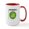thumbnail image 1 of CafePress - You Shuck At Corn Hole Mugs - 15 oz Ceramic Large White Novelty Mug, 1 of 4