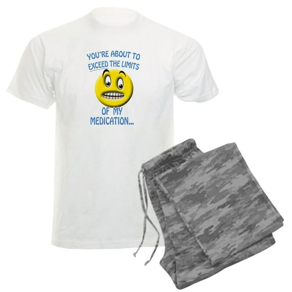 CafePress - You're About To Exceed The Limits Of My Medication - Men's Light Loose Fit Cotton Pajama Set