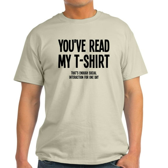 CafePress - You've Read My T Shirt Funny Light T Shirt - Men's Classic Graphic T-Shirt