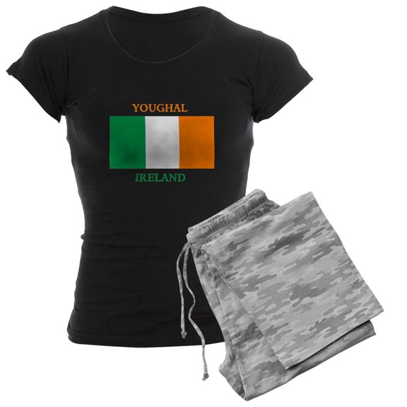 CafePress - Youghal Ireland Women's Dark Pajamas - Women's Short Sleeve Print T-Shirt and Pants Dark Cotton Pajama Set