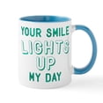 thumbnail image 1 of CafePress - Your Smile Lights Up My Day Mug - 11 oz Ceramic Mug - Novelty Coffee Tea Cup, 1 of 4