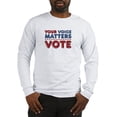 thumbnail image 1 of CafePress - Your Voice Matters Long Sleeve T Shirt - Unisex Cotton Long Sleeve T-Shirt, 1 of 4