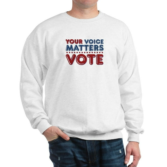 CafePress - Your Voice Matters Sweatshirt - Crew Neck Sweatshirt