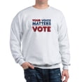 thumbnail image 1 of CafePress - Your Voice Matters Sweatshirt - Crew Neck Sweatshirt, 1 of 4