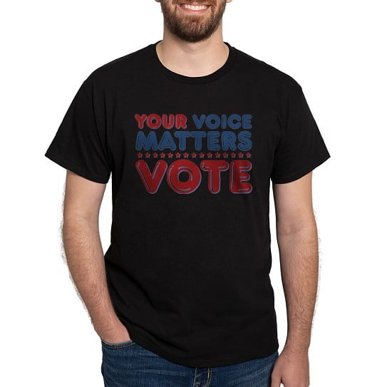 CafePress - Your Voice Matters T Shirt - Men's Classic Cotton T-Shirts