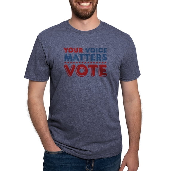 CafePress - Your Voice Matters T Shirt - Mens Tri-blend T-Shirt