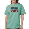 thumbnail image 1 of CafePress - Your Voice Matters - Womens Comfort Colors® Shirt, 1 of 4