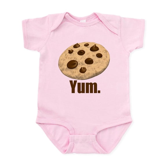 CafePress - Yum. Cookie Infant Bodysuit - Baby Light Bodysuit, Size Newborn - 24 Months