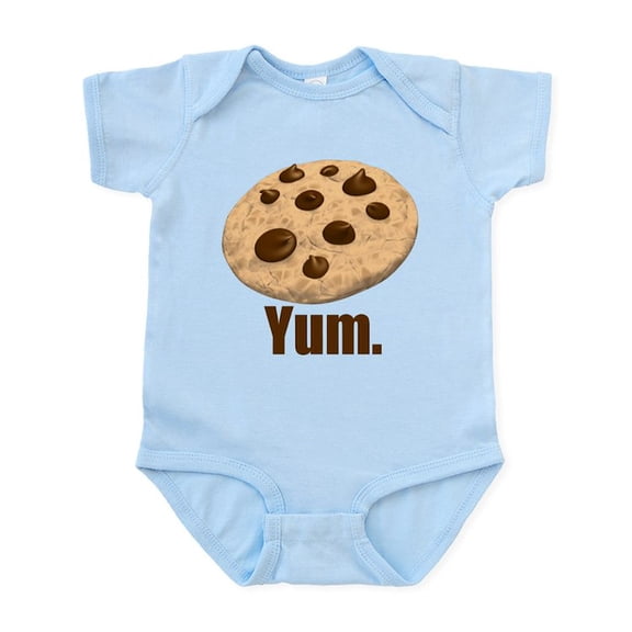 CafePress - Yum. Cookie Infant Bodysuit - Baby Light Bodysuit, Size Newborn - 24 Months