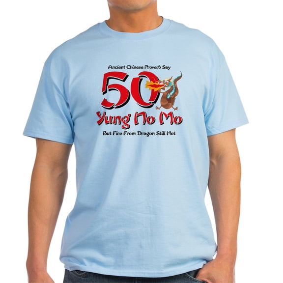 CafePress - Yung No Mo 50Th Birthday Light T Shirt - Men's Classic Graphic T-Shirt