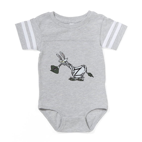 CafePress - Z Is For Zebra - Cute Infant Baby Football Bodysuit
