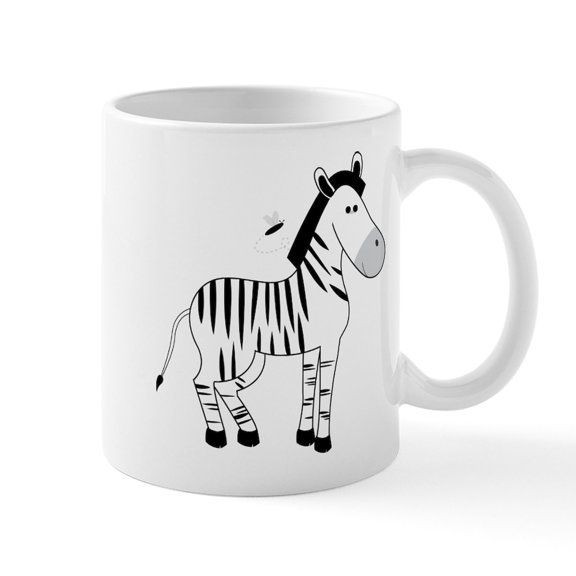 CafePress - Z Is For Zebra Mug - 11 oz Ceramic Mug - Novelty Coffee Tea Cup