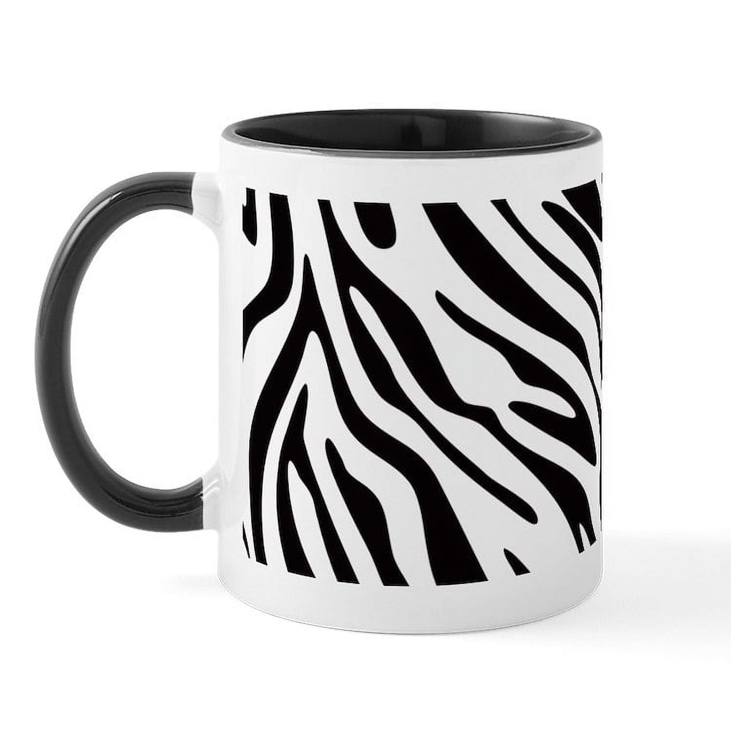 CafePress Zebra Animal Print Mug 11 oz Ceramic Mug Novelty Coffee