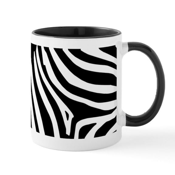CafePress - Zebra Mug Mugs - 11 oz Ceramic Mug - Novelty Coffee Tea Cup