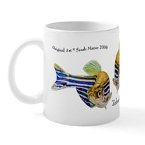 CafePress - Zebrafish Art Mug - 11 oz Ceramic Mug - Novelty Coffee Tea Cup
