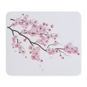 CafePress - Zen Japanese Sakura Flowers Pink Cherry Blossom - Non-slip Rubber Mousepad, Gaming Mouse Pad
