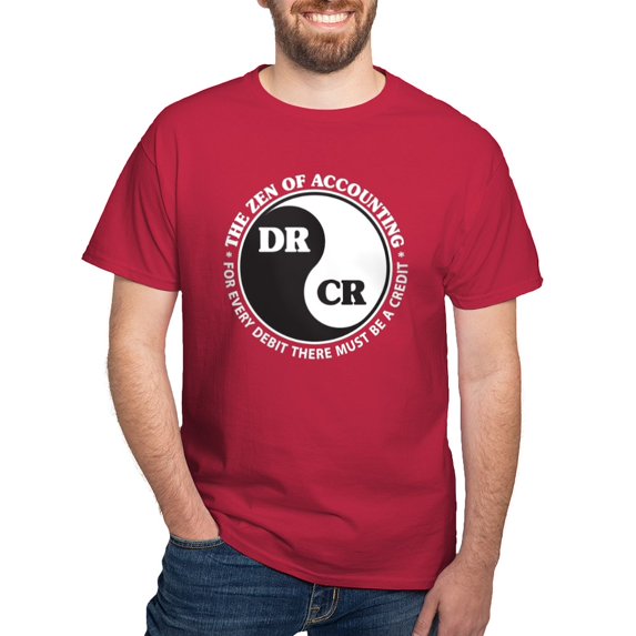 CafePress - Zen Of Accounting Dark T Shirt - Men's Classic Graphic Cotton T-Shirt