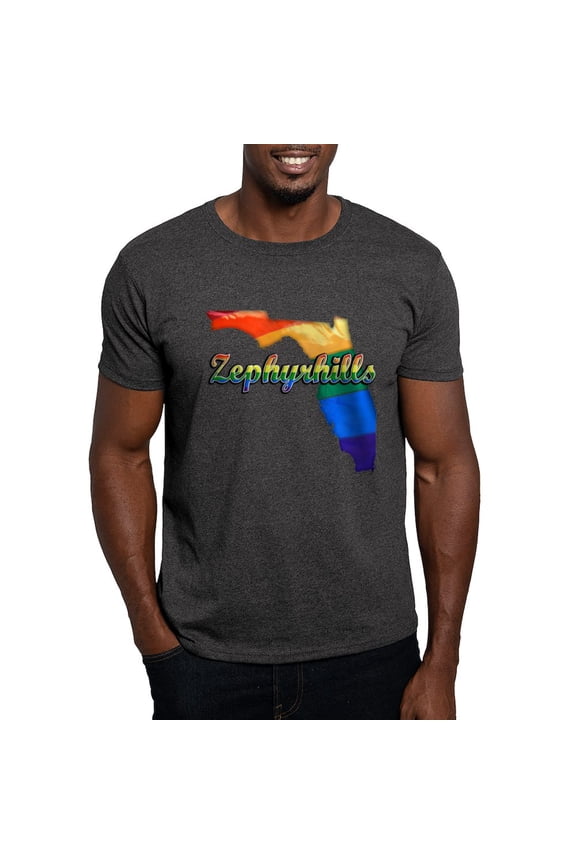 - Zephyrhills, Florida, Gay Pride, Dark T Shirt - Men's Classic Graphic Cotton T-Shirt