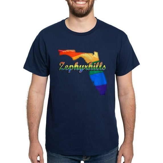 CafePress - Zephyrhills, Florida, Gay Pride, Dark T Shirt - Men's Classic Graphic Cotton T-Shirt