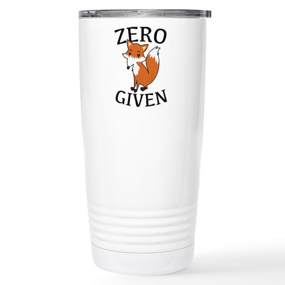 CafePress - Zero Fox Given Ceramic Travel Mug - Insulated Stainless Steel Travel Tumbler 20 oz.