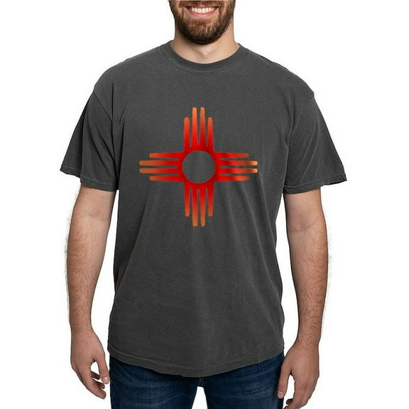 CafePress - Zia Sun Symbol T Shirt - Mens Comfort Colors® Shirt