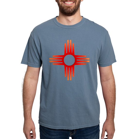 CafePress - Zia Sun Symbol T Shirt - Mens Comfort Colors® Shirt