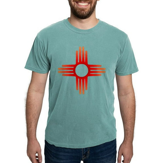 CafePress - Zia Sun Symbol T Shirt - Mens Comfort Colors® Shirt