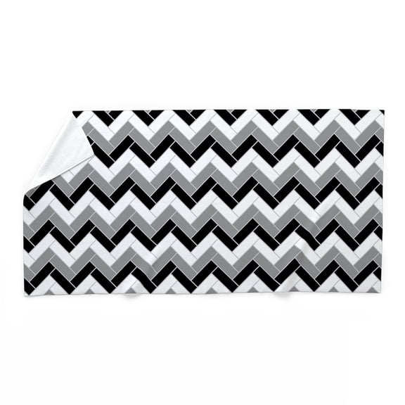 CafePress - Zig Zag Pattern - Large Beach Towel, Soft 30"x60" Towel with Unique Design